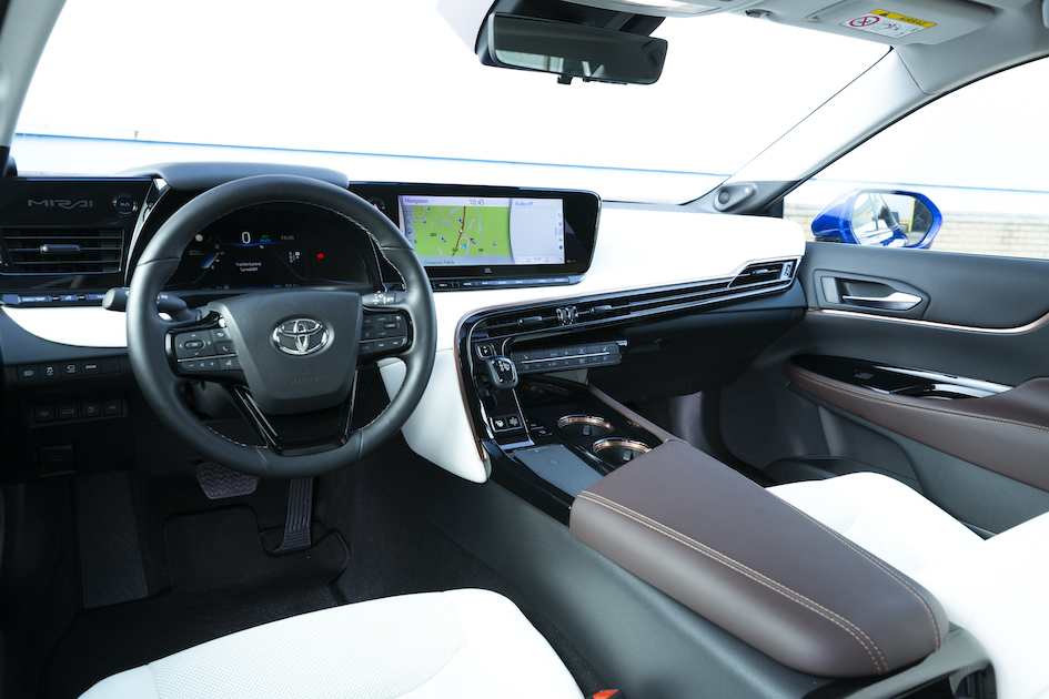 Toyota Mirai Hydrogen interior dashboard and display